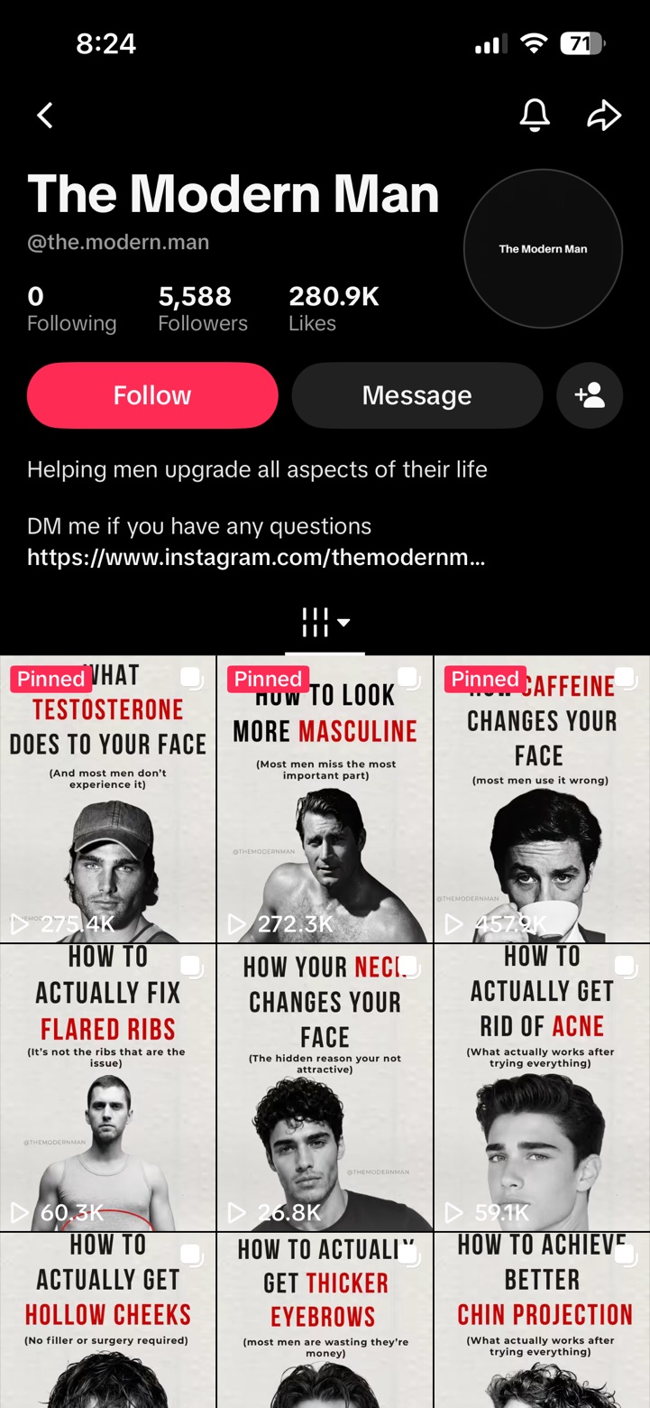A TikTok account found with ScrollShow