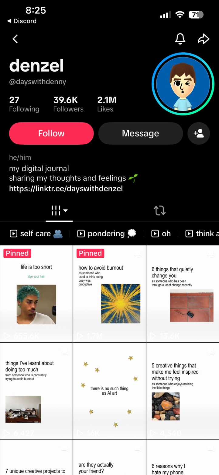 A TikTok account found with ScrollShow